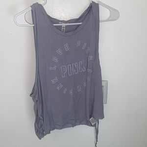pink light gray tank top